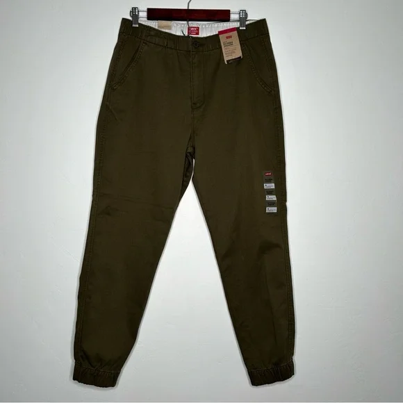 NWT Levi's Men's XX Chino Jogger Pants Olive Green Size Medium Autumn Casual - Picture 1 of 11